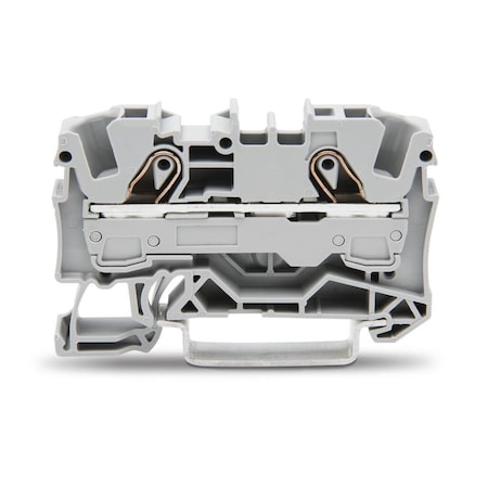 Wago 2-COND THRU TERMINAL BLOCKS, 20-8 AWG GREY,  2006-1201